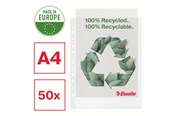 Koszulki, ofertówki i przekladki - Esselte Koszulki 100% Recycled Premium A4 MAXI - 627502