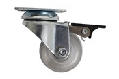 Skrzynki narzedziowe i systemy przechowywania - Home>it Furniture wheel Ø48 mm - clear rubber and rotatable with bra - 11234