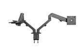 Uchwyt na monitor - Vision Monitor Desk Arm Dual Matt Black - VFM-DAD/4