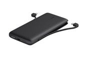 Powerbank - Belkin 10K PD Power Bank with Integrated Cables Powerbank - Czarny - 10000 mAh - BPB006BTBLK