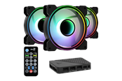 Wentylator obudowy - AeroCool Mirage 12 ARGB Pro - Wentylator obudowy - 120mm - Czarny ze światłem RGB - 18 dBA - ACF3-MR10227.11