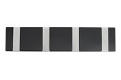 Wsporniki i zawiasy  - Home>it Coat rack 4-peg FLEX - black - 12453