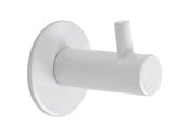 Wsporniki i zawiasy  - Home>it Coat rack round with 1 peg - white - 12481