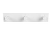 Wsporniki i zawiasy  - Home>it Coat rack with 3 pegs - white - 12483