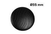 Wsporniki i zawiasy  - Home>it Wooden knob Ø55 – black - 12818
