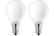 Zarówka LED - Philips Żarówka światła LED Classic Mini-ball 2.2W/827 (25W) Frosted 2-pack E14 - 929001345470