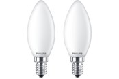 Zarówka LED - Philips Żarówka światła LED Classic Candle 4.3W/827 (40W) Frosted 2-pack E14 - 929001345367