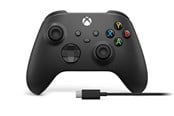 Akcesoria dla graczy - Microsoft Xbox - Carbon Black + USB-C Cable - Wireless Controller - Microsoft Xbox One - 1V8-00002