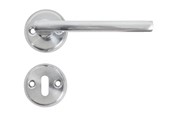 Wsporniki i zawiasy  - Home>it Matt brushed steel door handle - 13386
