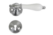 Wsporniki i zawiasy  - Home>it Matt door handle – white grip - 13390