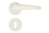 Wsporniki i zawiasy  - Home>it White plastic door handle - 13394