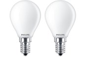 Zarówka LED - Philips Żarówka światła LED Classic Candle 4.3W/827 (40W) Frosted 2-pack E14 - 929001345567