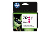 Tusz, toner i material eksploatacyjny - HP 712 / 3ED78A 3-Pack Magenta Ink - 3ED78A