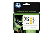 Tusz, toner i material eksploatacyjny - HP 712 / 3ED79A 3-Pack Yellow Ink - 3ED79A
