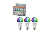 Inteligentny dom - Osram SMART + frosted standard 9W/RGBW (60W) frosted E27 3-pack - 4099854529801