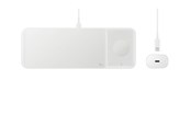 Telefon - Adapter i Ładowarka - Samsung Wireless Charger Trio (Incl. Power Adapter) - White - EP-P6300TWEGEU