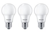 Zarówka LED - Philips Żarówka światła LED Standard 8W/827 (60W) Frosted 3-pack E27 - 929002306203
