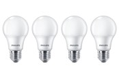 Zarówka LED - Philips Żarówka światła LED Standard 8W/827 (60W) Frosted 4-pack E27 - 929002306204