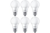 Zarówka LED - Philips Żarówka światła LED Standard 8W/827 (60W) Frosted 6-pack E27 - 929002306205