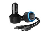 Telefon - Adapter i Ładowarka - ALOGIC Rapid 2 Port USB-A + USB-C Car Charger 12W + 45W - CRCA57