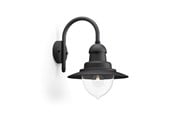 Lampy - Philips Raindrop wall lantern black 1x60W 230V| No bulb Ha - 915005693601