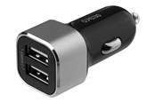 Telefon - Adapter i Ladowarka - Deltaco USB car charger 2x USB-A 2.4 A total 17 - USB-CAR126