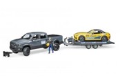 Samochody i pojazdy - Bruder  Dodge Ram 2500 Power Wagon and  Roadster - 02504