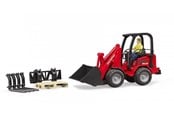 Samochody i pojazdy - Bruder Schäffer Compact loader 2630 with figure and accessories - 02191