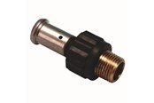Systemy Alu pex - Henco straight male iron adapter 63 mm x 2 - 17PK-6310-N