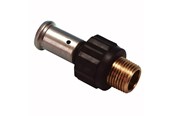 Systemy Alu pex - Henco straight male iron adapter 40 mm x 1 - 17PK-4006-N