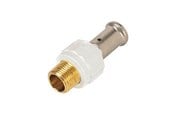 Systemy Alu pex - Henco straight male iron adapter 32 mm x 1 - 17PKW-3206-N