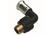 Systemy Alu pex - Henco bent 90° male iron adapter 63 mm x 2 - 5PK-6310-N