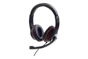 Słuchawki, zestaw słuchawkowy - Gembird MHS-03-BKRD - headset - MHS-03-BKRD