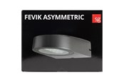 Lampy - SG Armaturen Fevik asymmetrisk grafit 3000 led 3000k - 623250