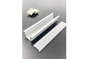 Lampy - DEVELTRON Alu profile 9 with opal cover - 2.5 m - DVT27109