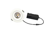 Lampy - Scan Products Sabina lp 230v dimmable flicker free 5.4w 2700k cri90 400lm ip44 matt white round - 10301