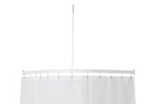Akcesoria lazienkowe - Van Der P Profil 5001 l-shaped shower rail white - 5750-02-90
