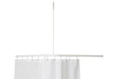 Akcesoria lazienkowe - Van Der P Profil 2001 l-shaped shower rail 90x90 cm white - 2750-02-90