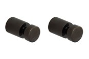 Akcesoria lazienkowe - Pressalit towel hook black chrome 2 pcs - Q50100