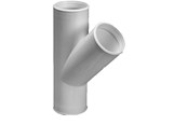 Czesci zamienne i akcesoria montazowe - Purus branch pipe 45° 32 mm white pp/tpe - 752003-032