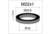 Weze, zlacza, okucia i akcesoria - Neoperl washer m22 x 1 - 55121110002