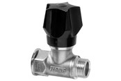 Zlacza - Frese stop valve dn20 for f raw brass with handle and drain - 25-1145