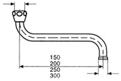 Czesci zamienne i akcesoria montazowe - Neoperl spout universal s 250mm - 16725100005