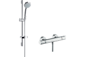 Baterie i armatura - Hansgrohe ecostat comfort combi set 0.65 m with croma 100 va - 27034000