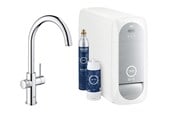 Baterie i armatura - Grohe Tempesta 100, Zestaw z drążkiem prysznicowym, 3 strumienie, chrom - 31455001