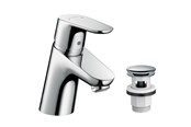 Baterie i armatura - Hansgrohe focus single lever basin mixer 70 with push-open w - 31604000