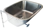 Umywalki - Juvel tempra wash trough 500 x 400 x 230 mm - 687104210