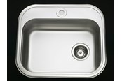 Umywalki - Juvel Intra juvel k480b1 stainless steel kitchen sink with taphole - BK480B1-R02