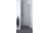 Kabiny prysznicowe i akcesoria - Dansani match hinged door 89-91 cm satin/clear - A91-01