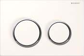 Systemy instalacyjne - Geberit actuator plate omega20 for dual flush: white / brigh - 115.085.KJ.1
